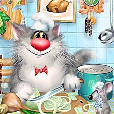 Схема вышивки «Котенок»