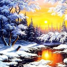 Схема вышивки «Лед тронулся»