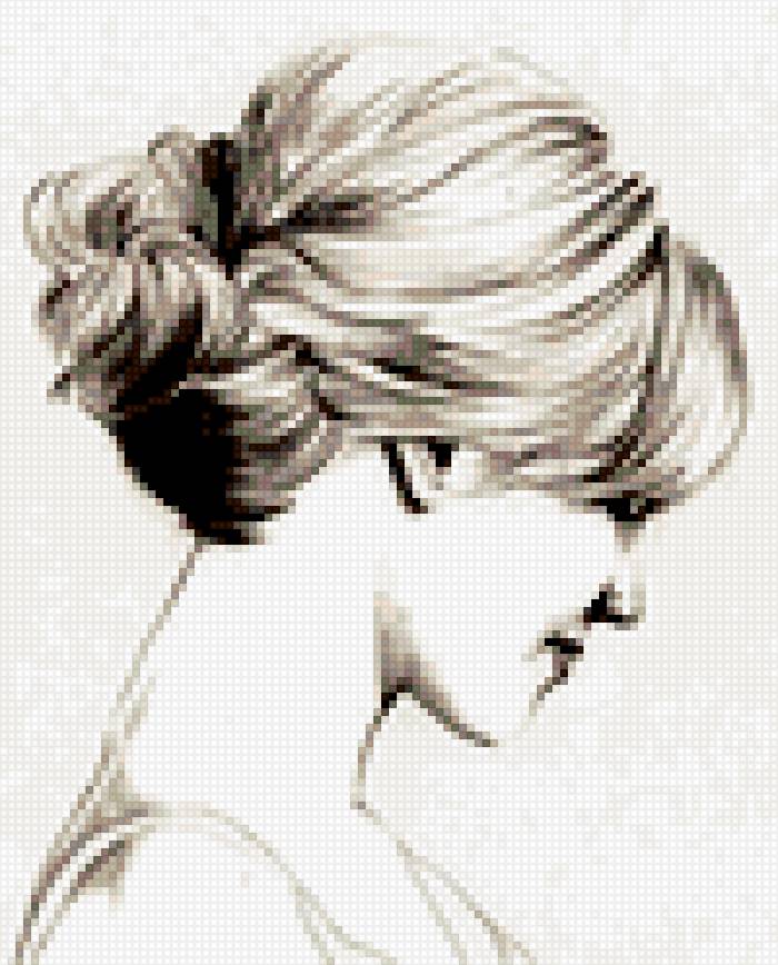 Девушка Melanie Kleinmeli - девушка, монохром, картинка, черно-белое - предпросмотр