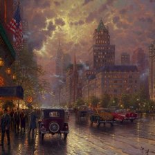 Схема вышивки «город»