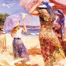 Схема вышивки «на море»