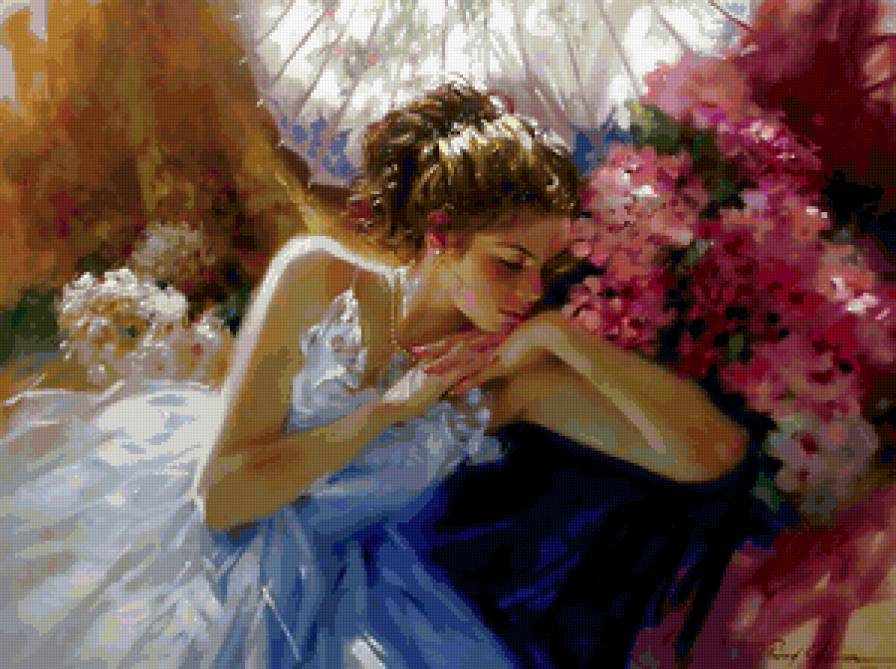 спящая девушка - портрет, картина, люди, девушка - предпросмотр