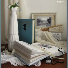 Схема вышивки «натюрморт с книгой»