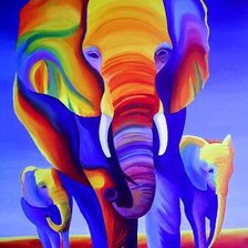 Схема вышивки «слоники»