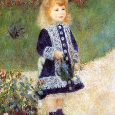 Схема вышивки «девочка с лейкой»