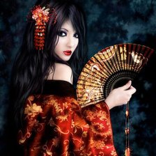 Схема вышивки «с веером»