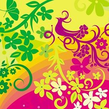 Схема вышивки «радуга»