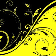 Схема вышивки «черное и желтое»