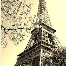 Схема вышивки «Эйфель»