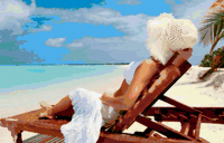 ПОБЕРЕЖЬЕ - море, пляж, девушка - предпросмотр