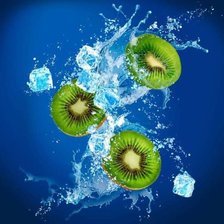 Схема вышивки «киви»