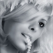 Схема вышивки «девушка»