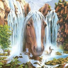 Схема вышивки «водопад»