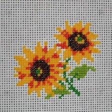 Схема вышивки «подсолнухи»