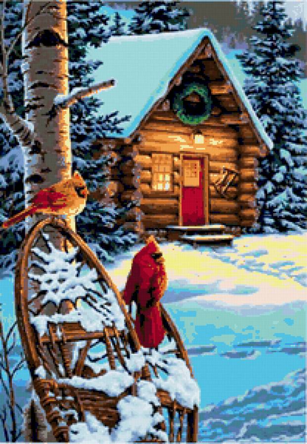 домик в лесу - предпросмотр