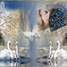 Схема вышивки «МИСС ЗИМА»