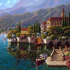 Схема вышивки «Городской пейзаж»