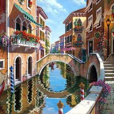 Схема вышивки «Городской пейзаж»