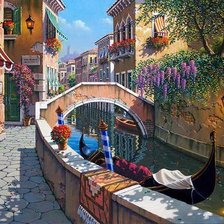 Схема вышивки «Городской пейзаж»