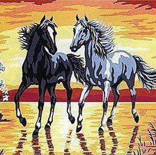 Схема вышивки «лошадки)»