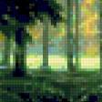 Предпросмотр схемы вышивки «осень в лесу» (№312677)