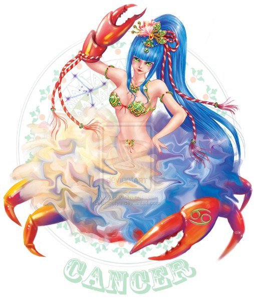 Рак - анимэ, рак, гороскоп - оригинал