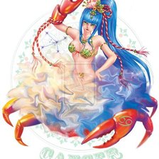 Схема вышивки «Рак»