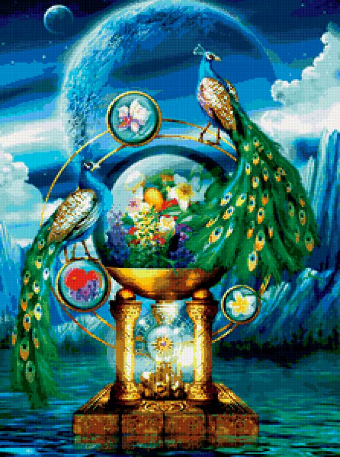 павлины - красота - предпросмотр