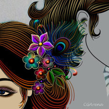 Схема вышивки «красота»