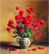 Схема вышивки «маки»