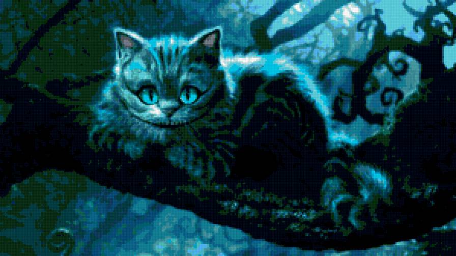 Чешир - чешир, кот, алиса - предпросмотр