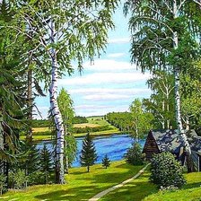 Схема вышивки «Родная сторона»