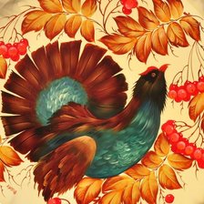 Схема вышивки «Тетерев и рябина»