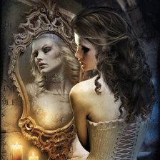 Схема вышивки «отражение»