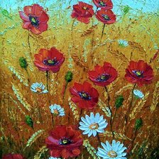 Схема вышивки «серия-маки»