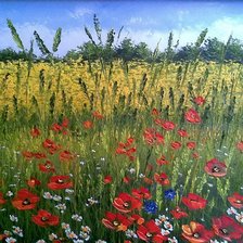 Схема вышивки «серия-маки»