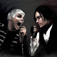 Схема вышивки «Джерард Уэй и Джаред Лето»