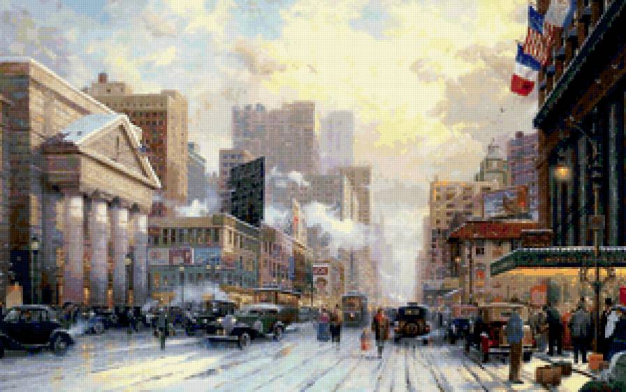 Городская улица - город, улица, пейзаж - предпросмотр