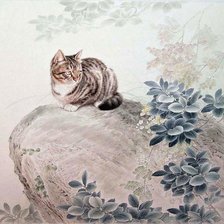 Схема вышивки «Кошка»