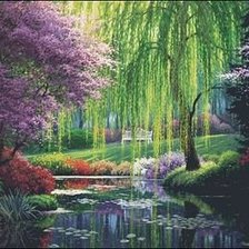 Схема вышивки «чудный сад»