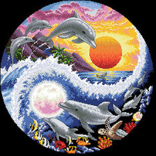 Схема вышивки «инь и янь»