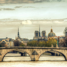 Вид на Сите с моста Моста Исскуств