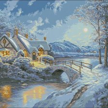 Схема вышивки «зимняя сказка»