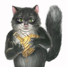 Схема вышивки «бегемот»