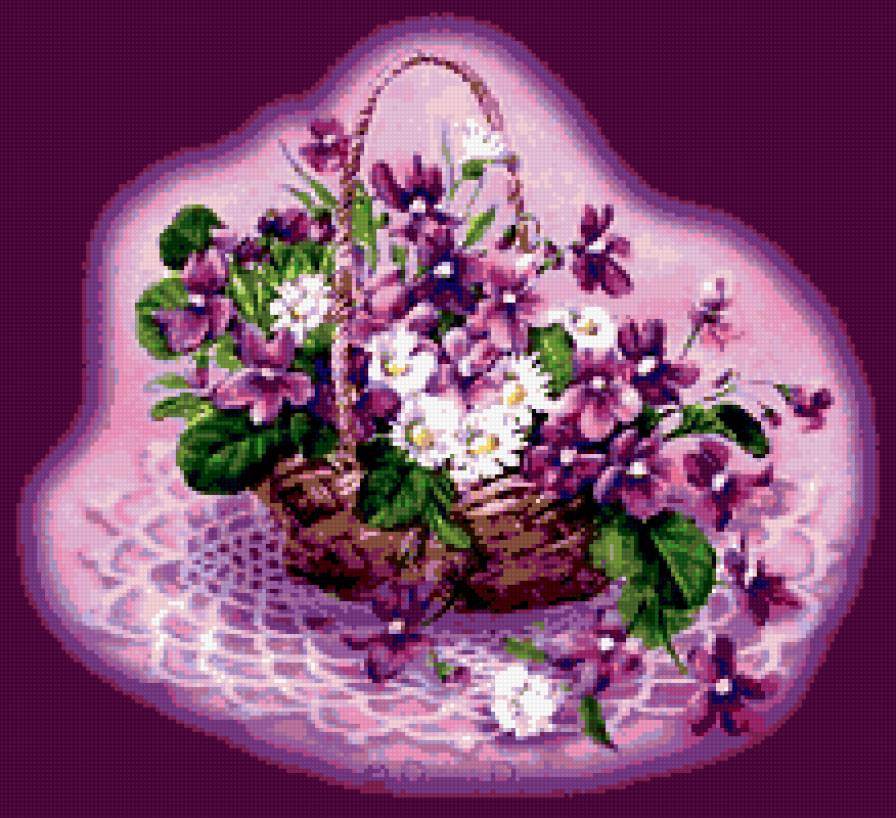 фиалки - цветы - предпросмотр