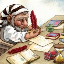 Схема вышивки «гном»