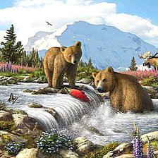 Схема вышивки «Дикая природа»