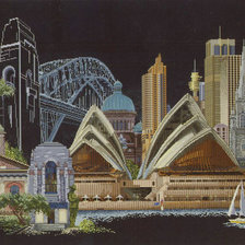 Схема вышивки «ЧУДЕСА СВЕТА»