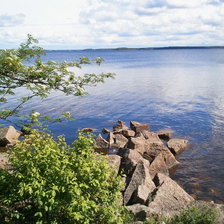 Схема вышивки «Берег залива»
