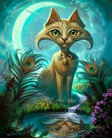 №314365 - картина, сказка, мульты, кошки, животные - оригинал